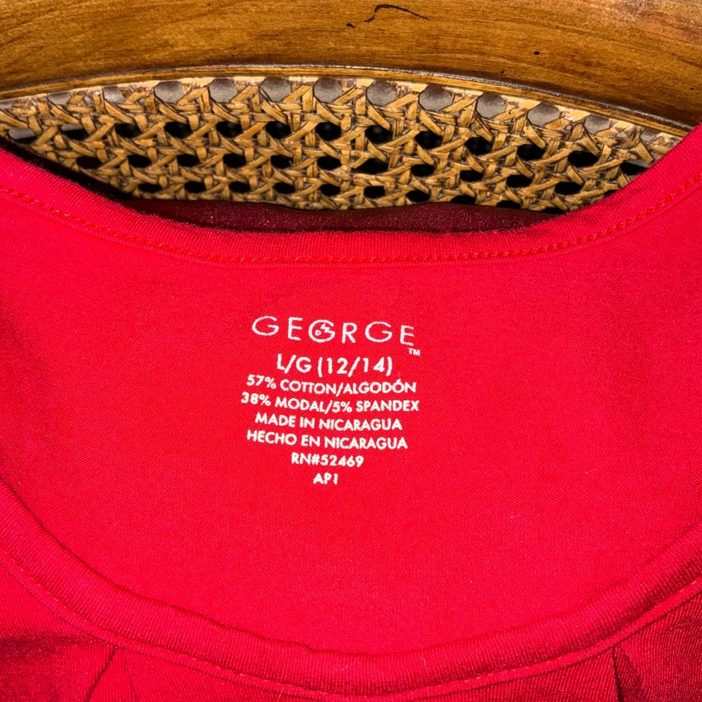 George Vibrant Red Blouse